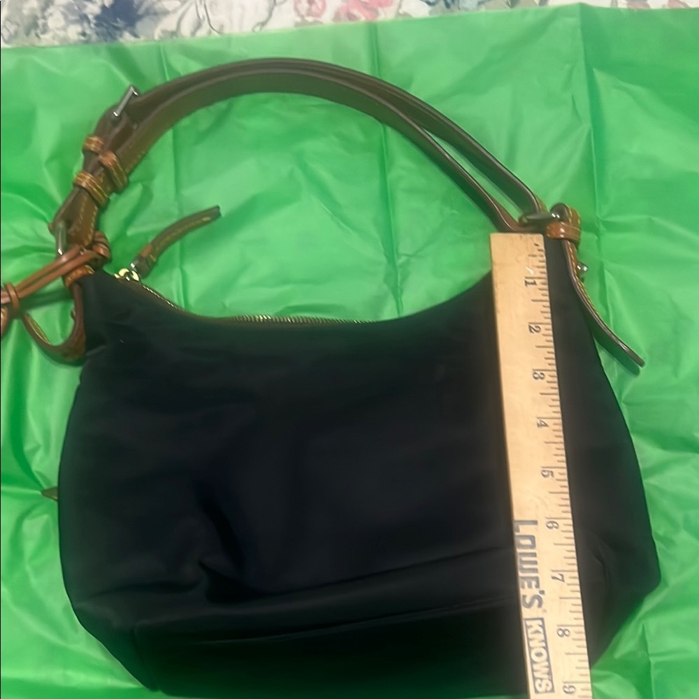 Dooney & Bourke Black and Brown Shoulder Bag - Picture 7 of 9
